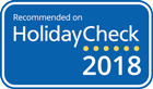Recommended on HolidayCheck 2018